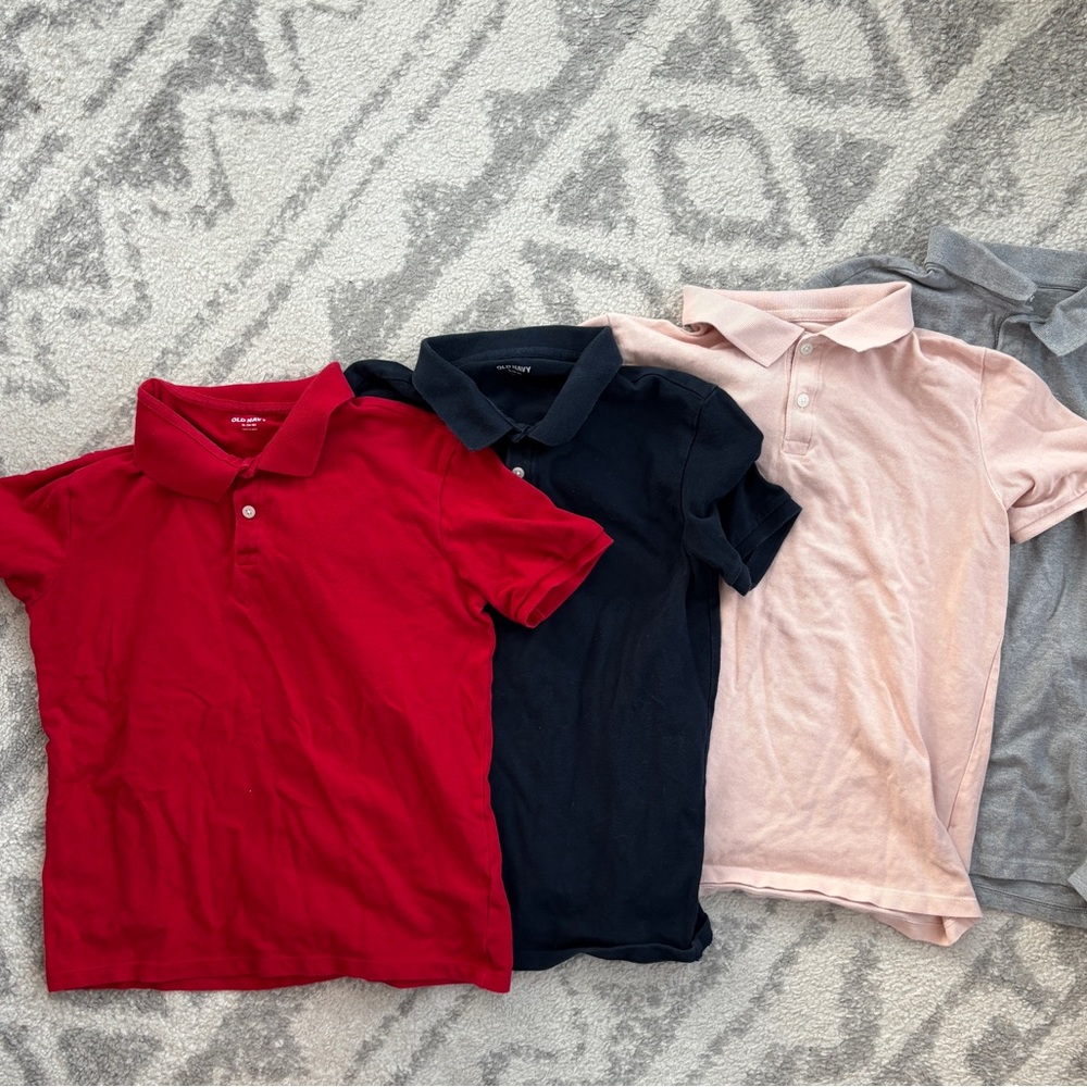 Old Navy Kids Pique Polo Shirt Bundle Boys Size XL 14-16